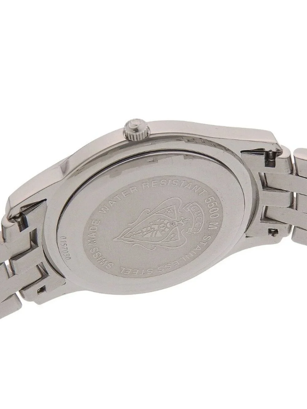 Gucci Class Stainless Steel Quartz Analog Display Black Dial Watch